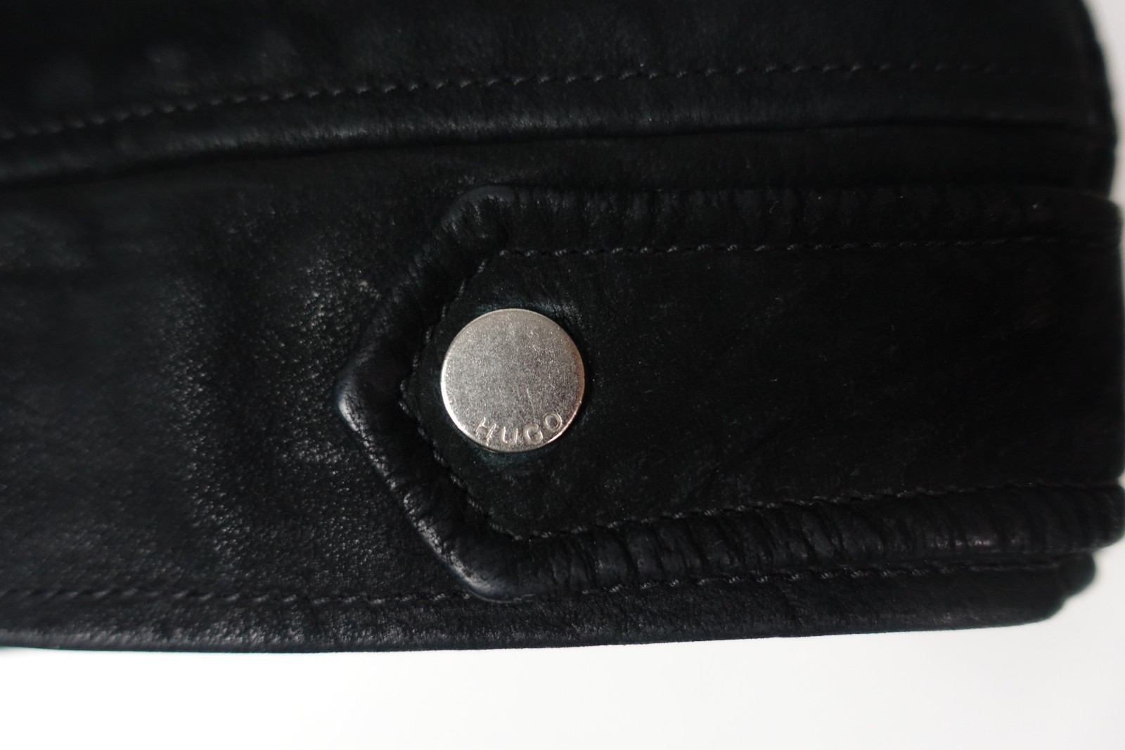 £1300 HUGO BOSS MOST RECENT AVIATOR L REAL SHEARLING COLLAR BOMBER JACKET LARGE thumbnail 23