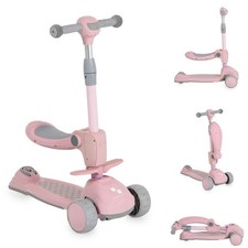 Byox Kinderroller Checkmate 2 in 1 Laufrad, Sound, Licht, Lenkerhöhe verstellbar