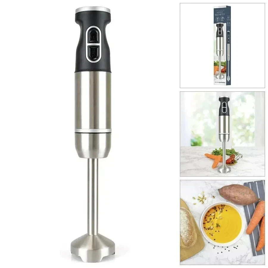 Electric Hand Blender 700W Stainless Steel Stick Soup Puree Mixer Smoothie Maker
Opens in a new wind