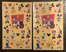 2 Sheets Disney MICKEY MOUSE  FRIENDS Scrapbook Stickers - Sandylion