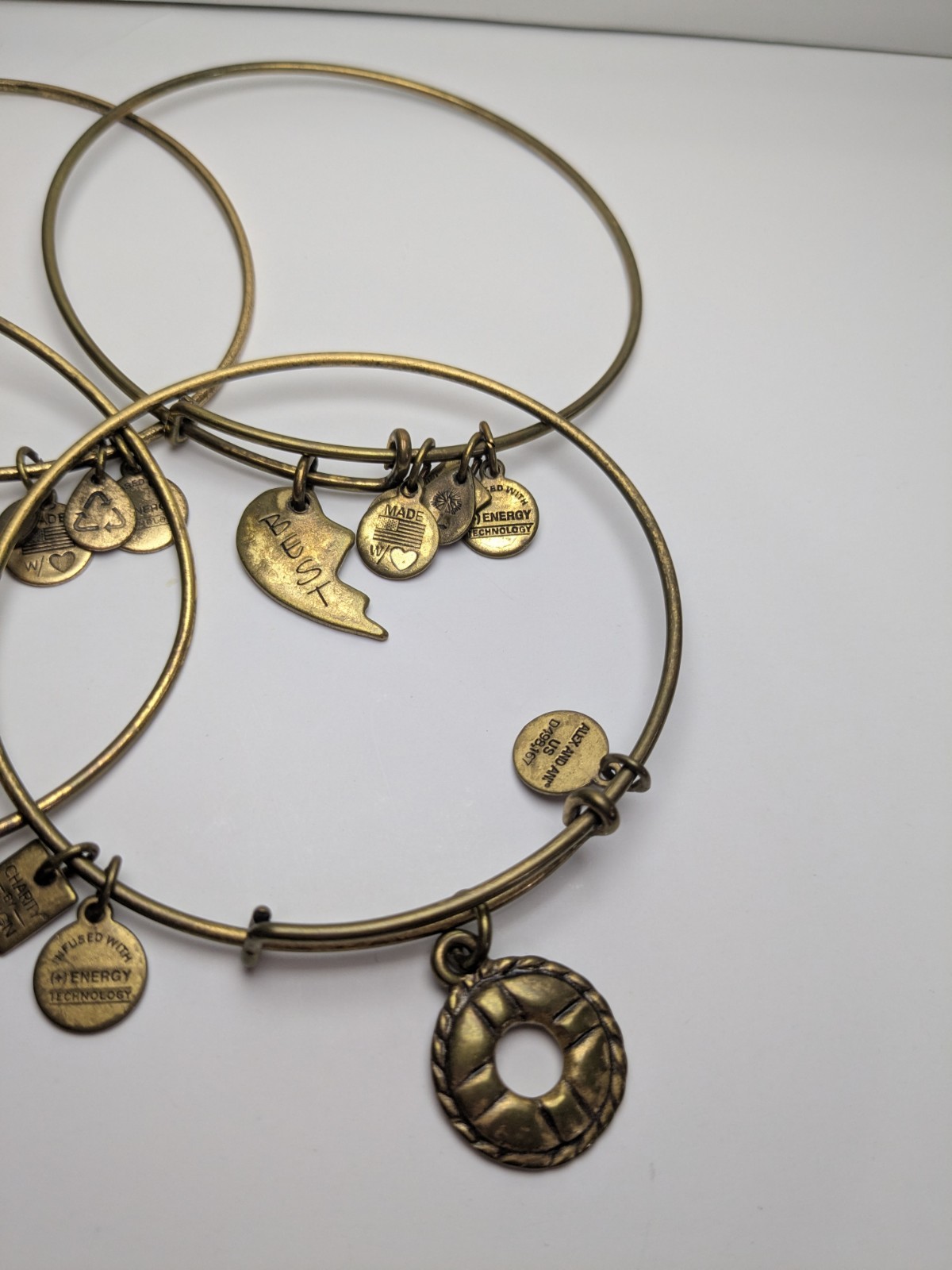 8 Alex & Ani Adjustable Bangle Bracelets - image 5
