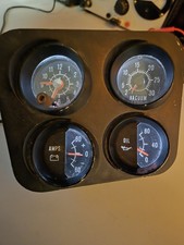 Rare Amc Hornet Amx Pacer Center Console Rallye Gauges Wvacuum Working Clock.