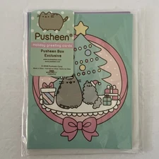 Pusheen Winter 2018 Box Exclusive Holiday Greeting Cards NEW