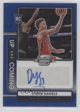 2022 Panini Contenders Optic Up and Coming Blue Prizm /75 Dyson Daniels Auto rf2