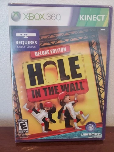 New Factory Sealed XBOX 360 Deluxe Edition Hole In The Wall Kinetic  Read Discp