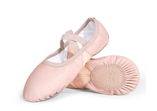 Sheng Te Ao Pointe Ballet Shoes 22cm 3.5M Big Kid size Breathable Leather nude