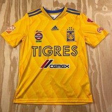 Adidas Tigres UANL 19-20 Home Soccer Jersey – Youth L (Fits Men’s S) – Authentic