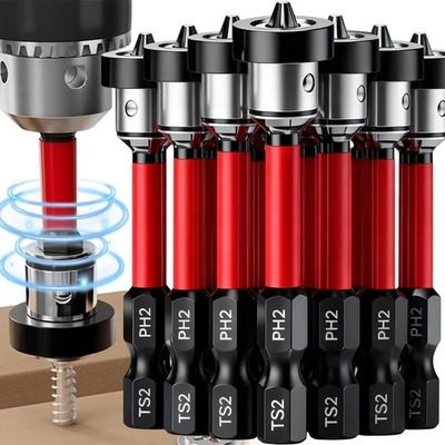 #ad 5pcs Drywall Screw Setter Magnetic Positioning Screwdriver Bits PH2 Bits... $9.78
