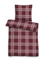 BettwäSche Melange Burgund Lb 200X135 Cm Rot Bettbezug Bettzeug