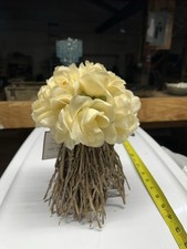 NEW Faux Off-White Roses/Flower Arrangement