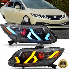 Devil Eye Led Headlight Fit For Honda Civic 2012-2015 Fashion Head Lamp Assembly Devil Eye Led Headlight Fit For Honda Civic 2012-2015 Fashion Head Lamp Assembly