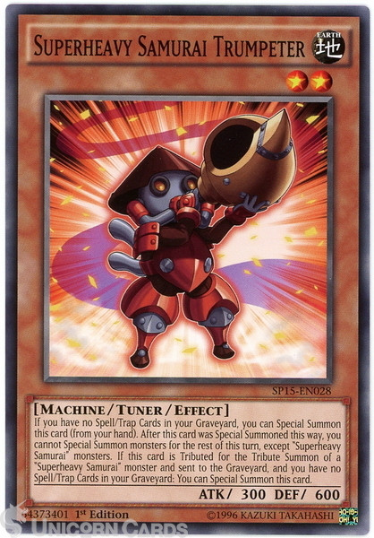 SP15-EN028 Superheavy Samurai Trumpeter :: Shatterfoil Rare 1st Edition Mint YuG