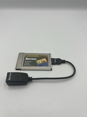 Xircom PCMCIA CreditCard Ethernet IIps LAN PC Card PS-CE2 with Dongle Cable