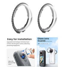 For Insta360 X4 Air Camera Snap-on Protective Lens Cover Removable Glass Guards