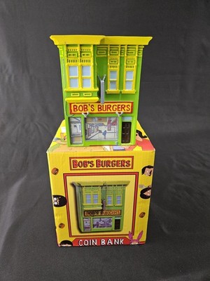Bob's Burgers Officially Licensed Restaurant Coin Piggy Bank New Opened 2022