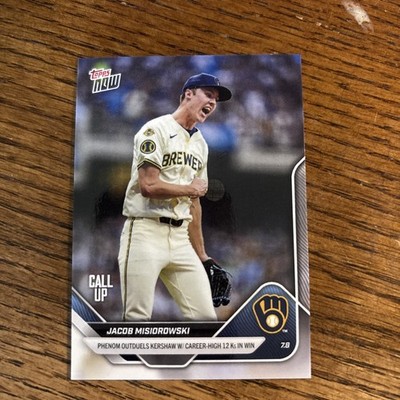 Jacob Misiorowski Call-Up 2025 Topps NOW Card #402 12K s in Win - in hand