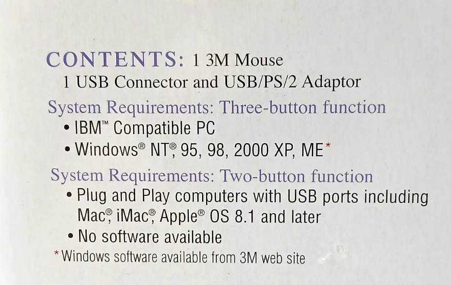 3M Ergonomic Optical USB Comfort Mouse With Vertical Grip & Rocker Button RARE! - Image 2 of 4