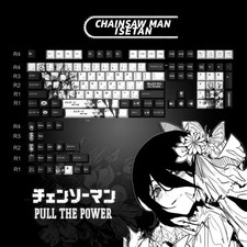Anime PBT Keycaps 123 Keys Cherry Profile Dye Sublimation Gaming Keyboard