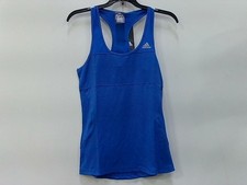 Adidas Women  s Small Blue RacerbackTank Top Sporty Running Gym