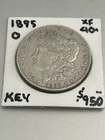 KEY 1895-O MORGAN DOLLAR.  XF+ Nice even wear. Trends $950