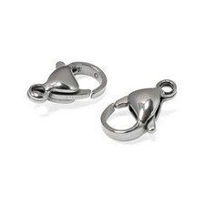 10-Pack Stainless Steel Lobster Claw Clasp - 9x15mm, Durable, Tarnish-Resistant