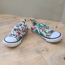 Converse Chuck Taylor All Star Toddler Low Top Hook Loop Dinosaur US 7