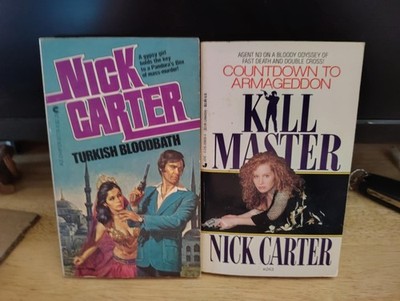 Turkish Bloodbath and Kill Master Nick Carter Vintage Pulps Ace Paperbacks