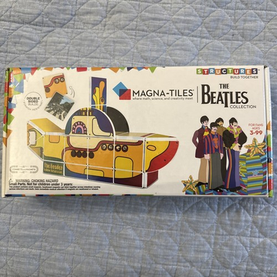 #ad THE BEATLES: Magna Tiles Structure Set Yellow Submarine $115.00