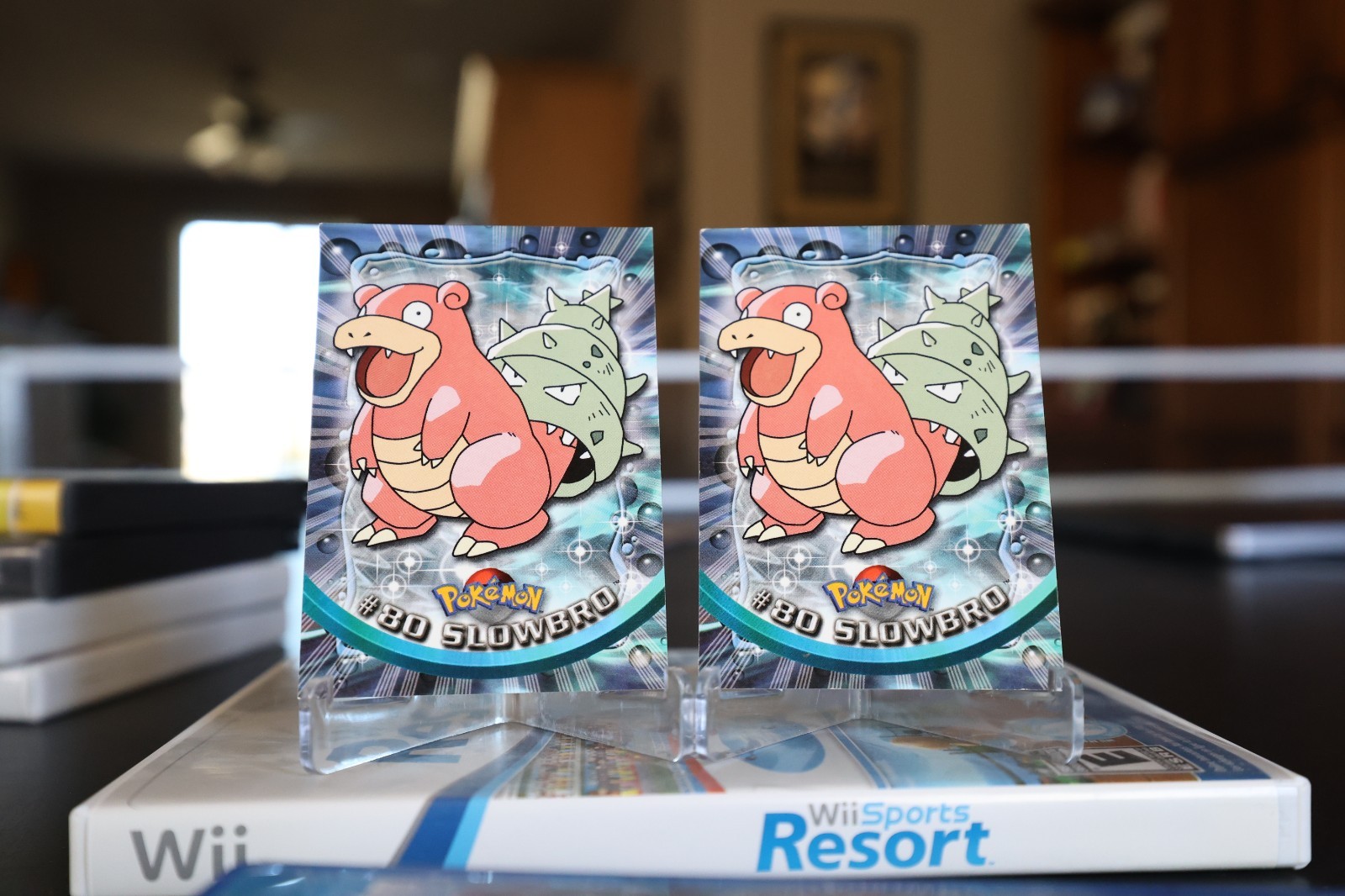 Topps Pokemon Card Slowbro #80 Non-holo Blue Label First Print (Set of 2)