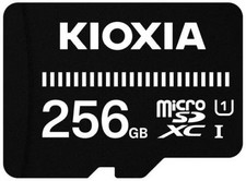 KIOXIA 256GB microSDHC Card Class 10 UHS-I U1 High Speed Memory