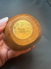 Vintage Made in Oregon Myrtlewood MCM Wood Owl Golden Eyes — photo 7