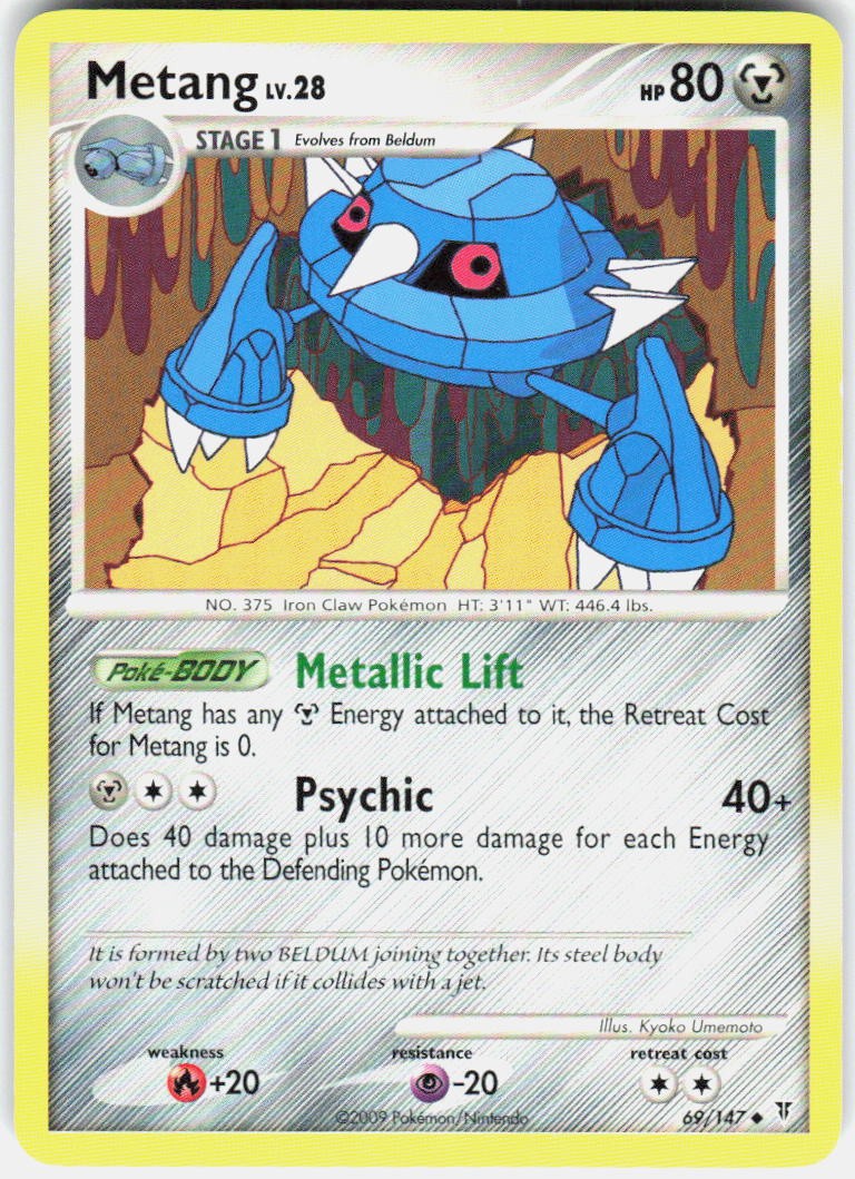 Metang 69/147 Uncommon Supreme Victors Pokemon LP
