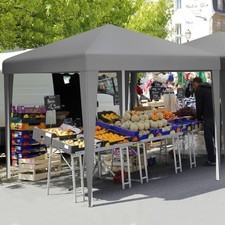 3x3Meter Instant Heavy Duty Pop Up Gazebo, Folding Garden Camping Party Tent Can