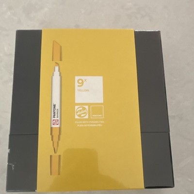 Talens Pantone Water-Based Marker Set 9-Pack Yellow Matte Finish Markers