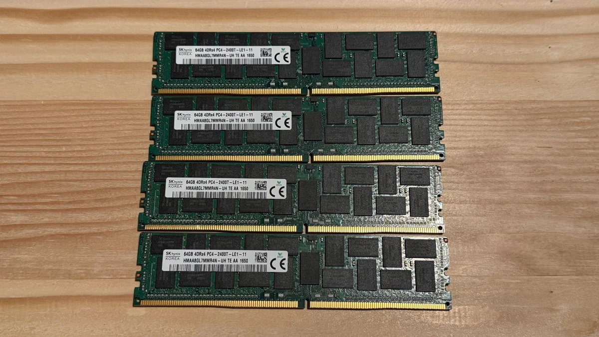 PC4-19200 (DDR4-2400) Bus Speed Computer RAM 64 GB Total Capacity