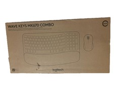 Logitech Wave Keys MK670 Combo Wireless Ergonomic Keyboard Mouse Excellent