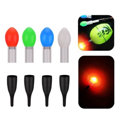 2 Stück 2 * Fish Float Light Volltonfarbe Elektronisches Licht Hohe Qualität