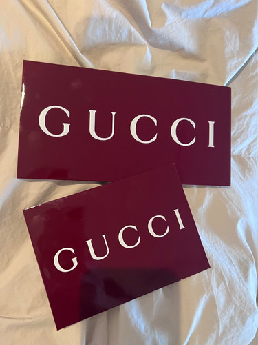 2 Authentic Gucci Red Envelopes - New 2 different sizes