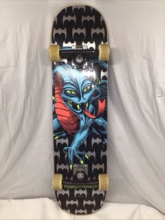 Powell & Peralta Cab Dragon W/ Silver Bats On The Skateboard Complete Black 7.75