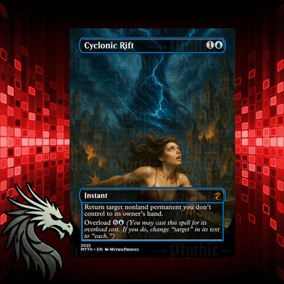 Cyclonic Rift High Quality Altered Art Custom Proxy Playtest Card