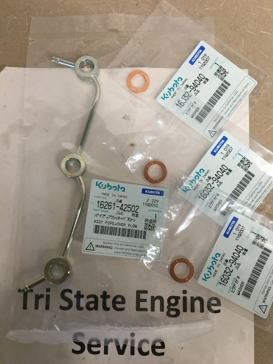 Kridets Joint de silencieux d'échappement D905 D1105 D1005 D1305 16261-12350 pour moteur Kubota D905 D1105 D1005 D1305 15263-12370
