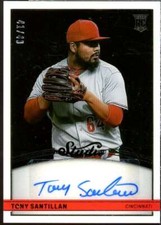 Tony Santillan Rookie Card 2022 Panini Chronicles Studio Black Signatures #1 