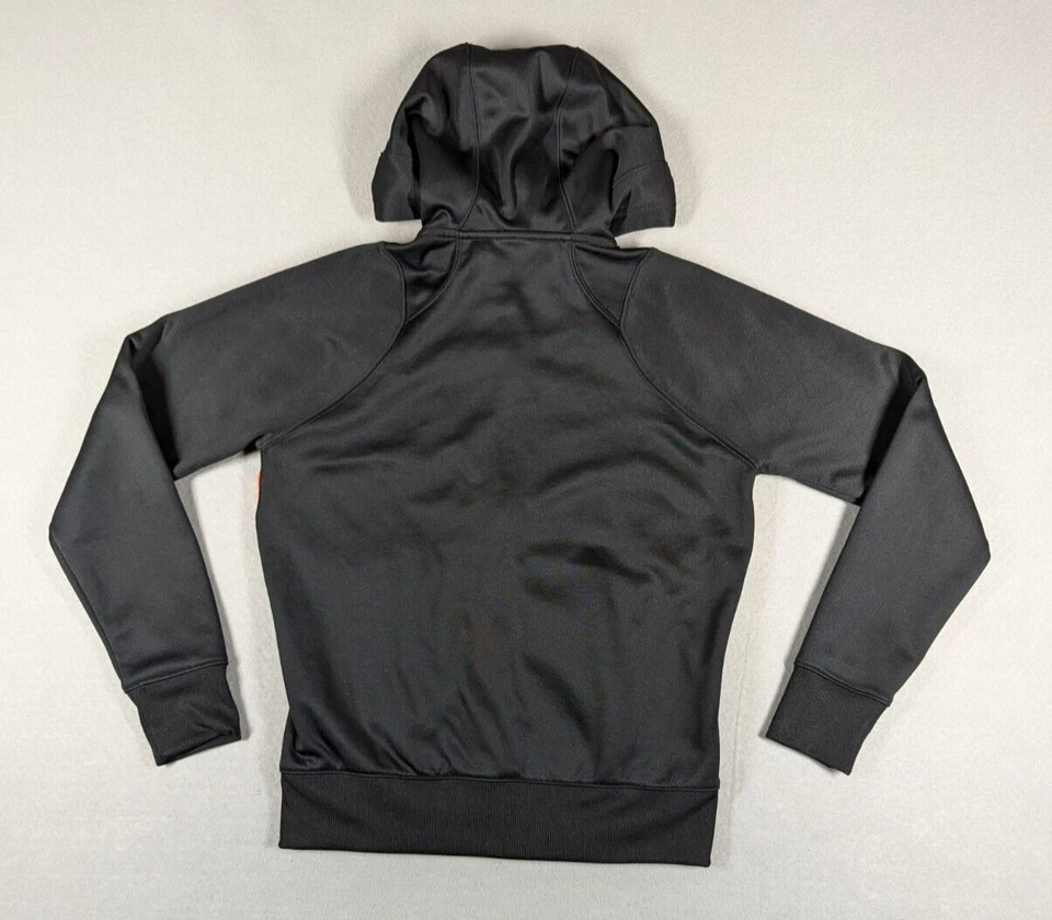 Sudadera con Capucha Nike Oregon State Beavers Para Hombre Pequeña Negra Calce Térmico Cremallera Completa Foto 2 de 4