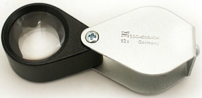 ESCHENBACH Loupe for inspection folding metal 12X magnifier 1176-12
