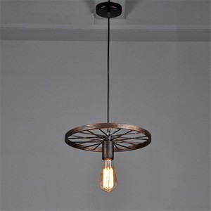 Industrial Rustic Wagon Wheel Chandeliers Ceiling Pendant Light