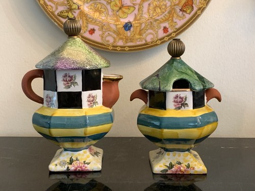 Mackenzie Childs Sea and Shore Pedestal Creamer and Sugar Set - 第 1/9 張圖片