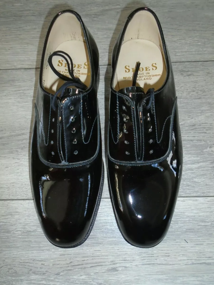 Patent leather military best sale shoes