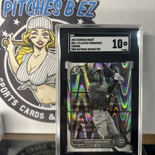 2022 Bowman Draft ALEXIS HERNANDEZ Black & White RayWave Refractor BDC-173 Cubs