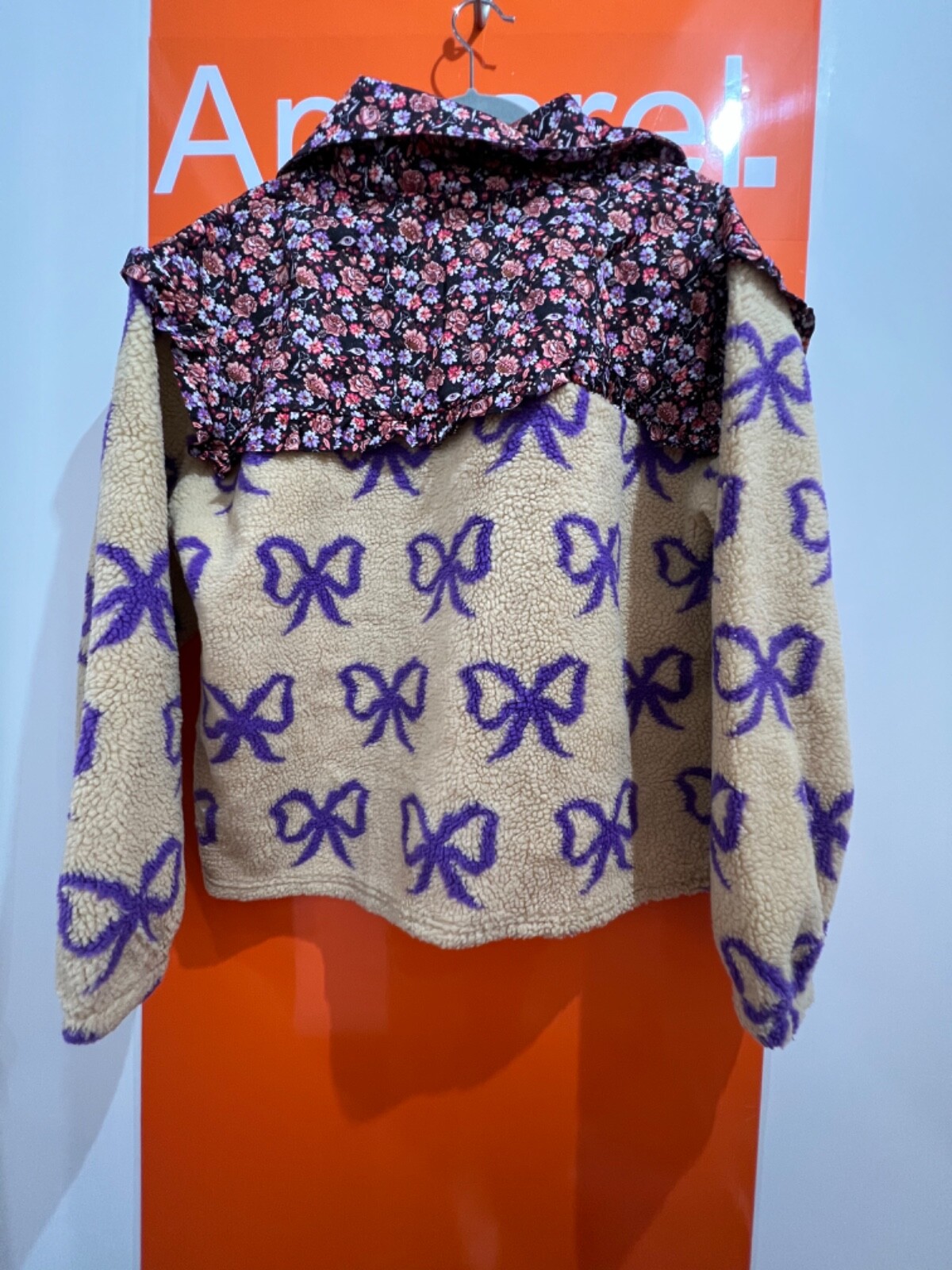 Catch Kidston Bow & Pin Borg Quilted Zip Sweater, NEW, Size Large, RRP £95, B64 image 2