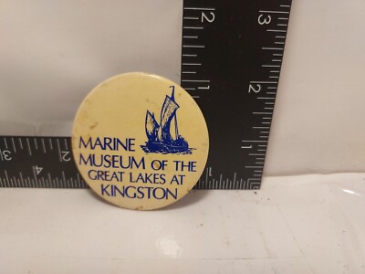 Marine Museum Of Great Lakes Of Kingston Sail Boat Badge Vintage